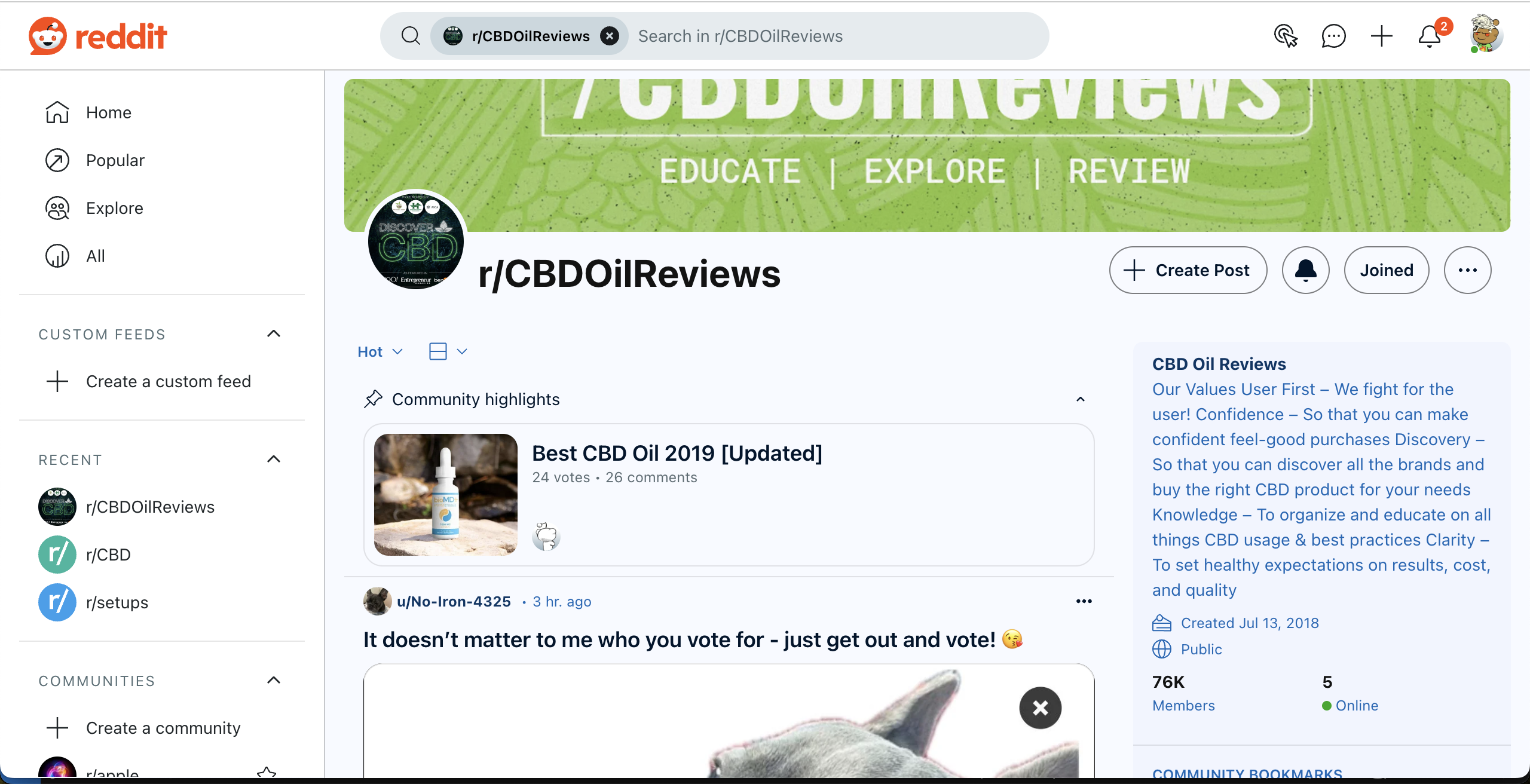 Social Media Listening of CBD Products